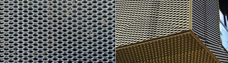 Decorative Aluminum Expanded metal Mesh For Ceiling And External Architectural Decoration