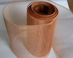 Flattened Copper Expanded Diamond Mesh 